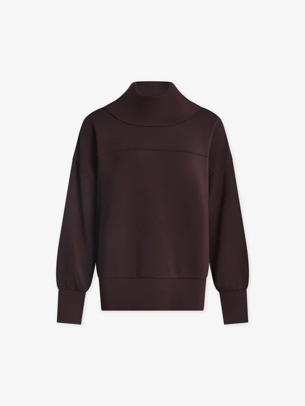 Varley Priya Longline Sweat Coffee Bean