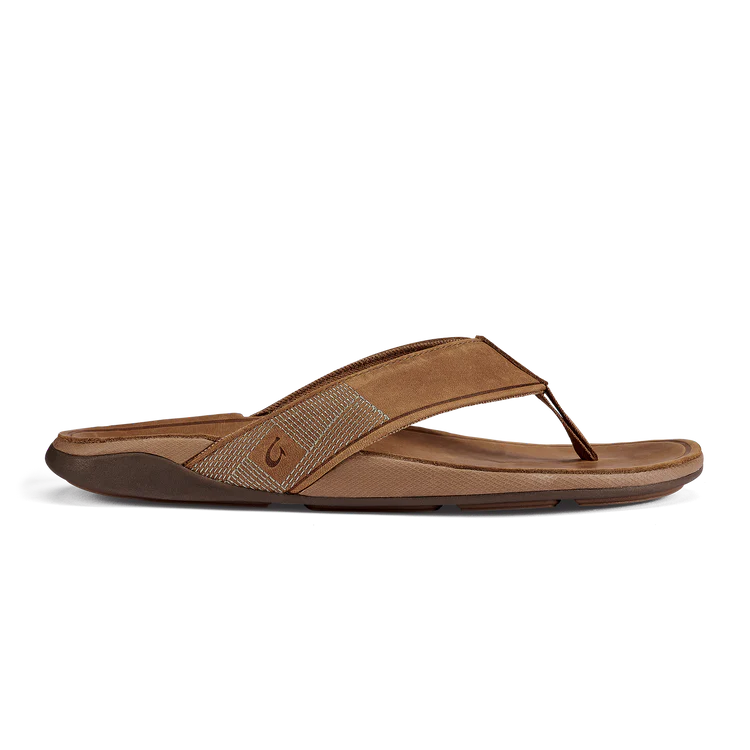 Olukai Tuahine Waterproof Leather Sandal - Toffee