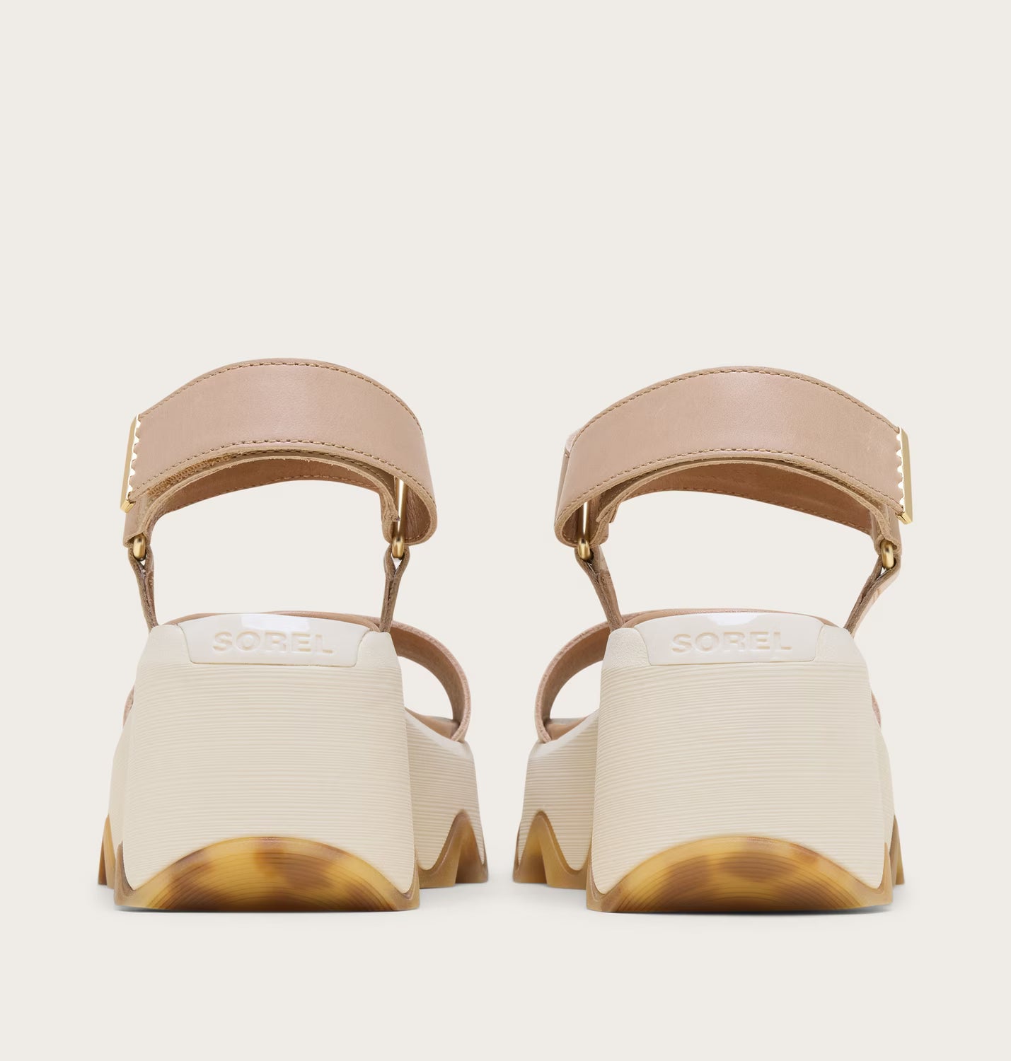 Sorel Women's Kinetic Aura Y-Strap Sandal in Beige & Ceramic