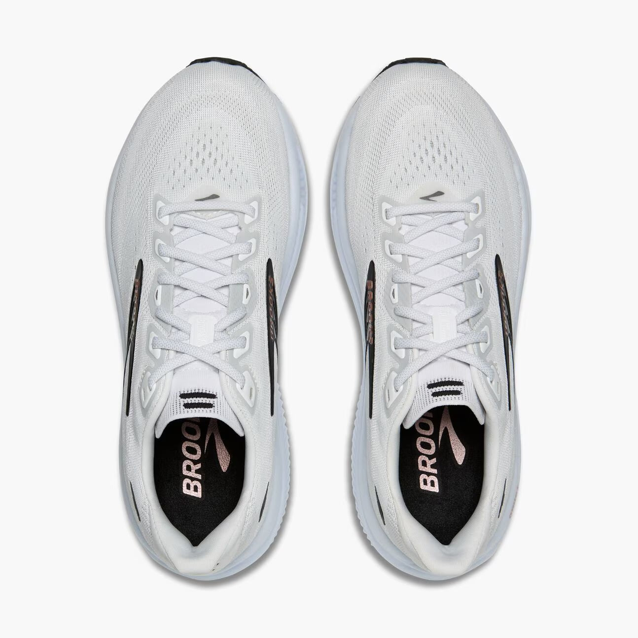 Women's Brooks Ghost 18 White/Black/Rose Gold