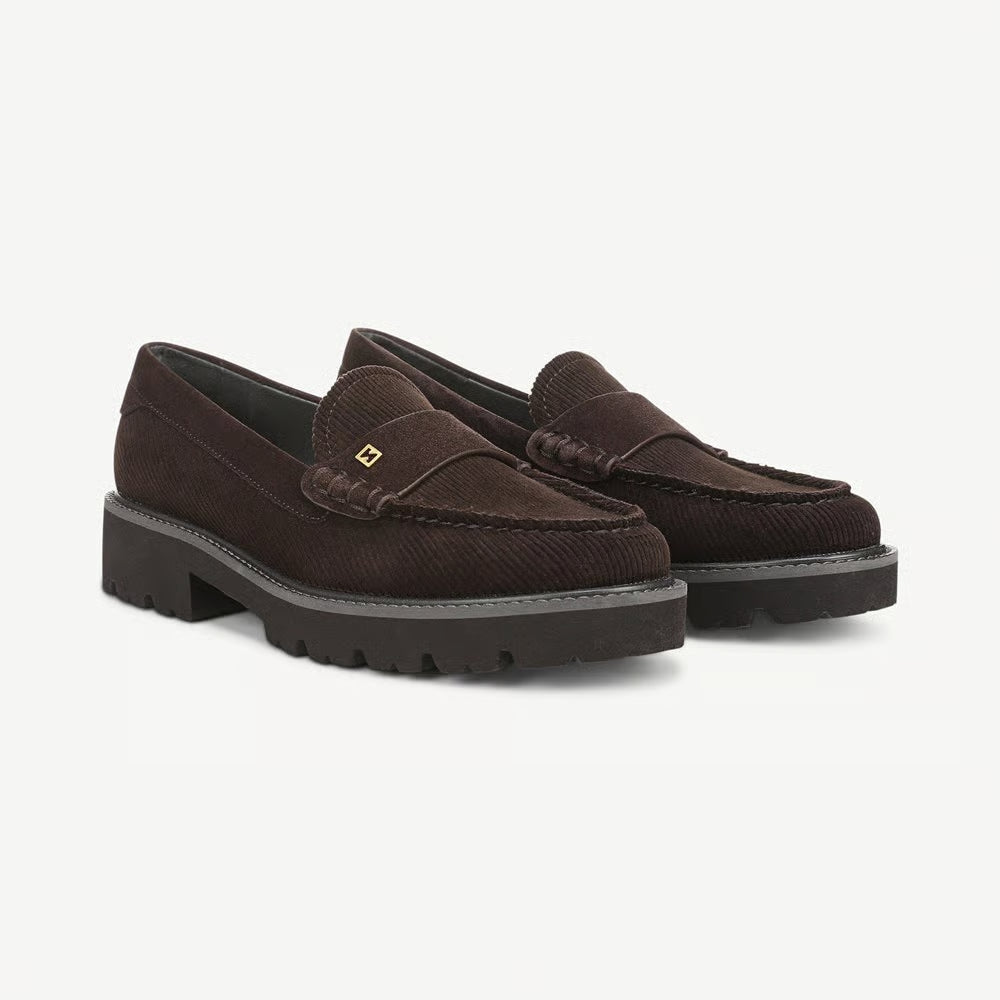 Sarto Saffron Loafer Lug Sole Loafer - Hickory Brown