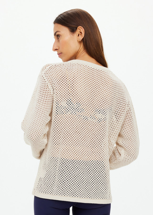 The Upside Josephine V Neck Knit Natural