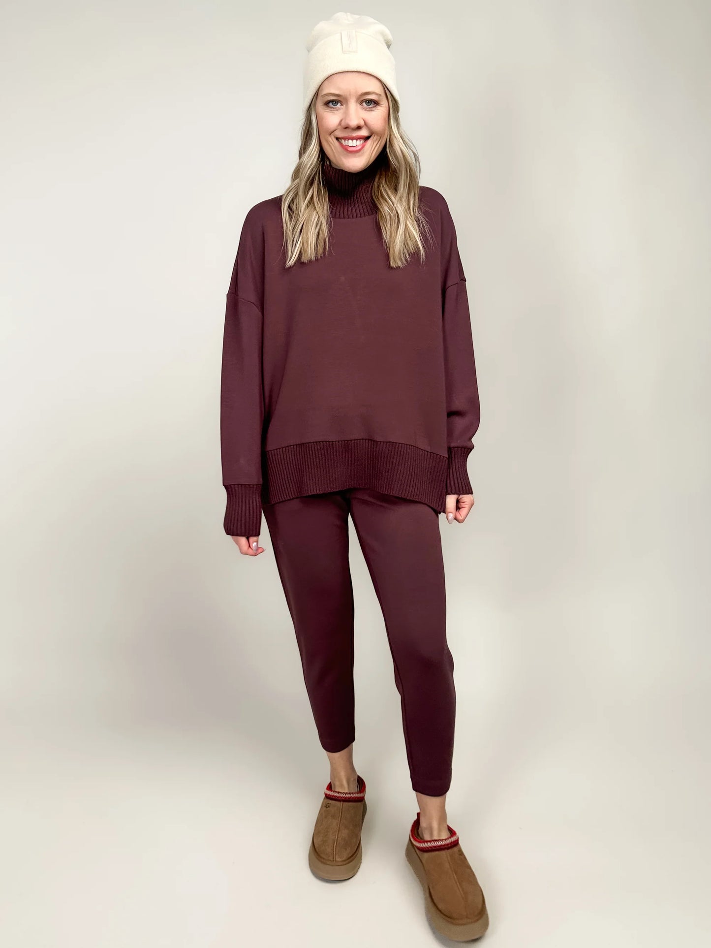 Varley The Slim Pant 25 Deep Mahogany