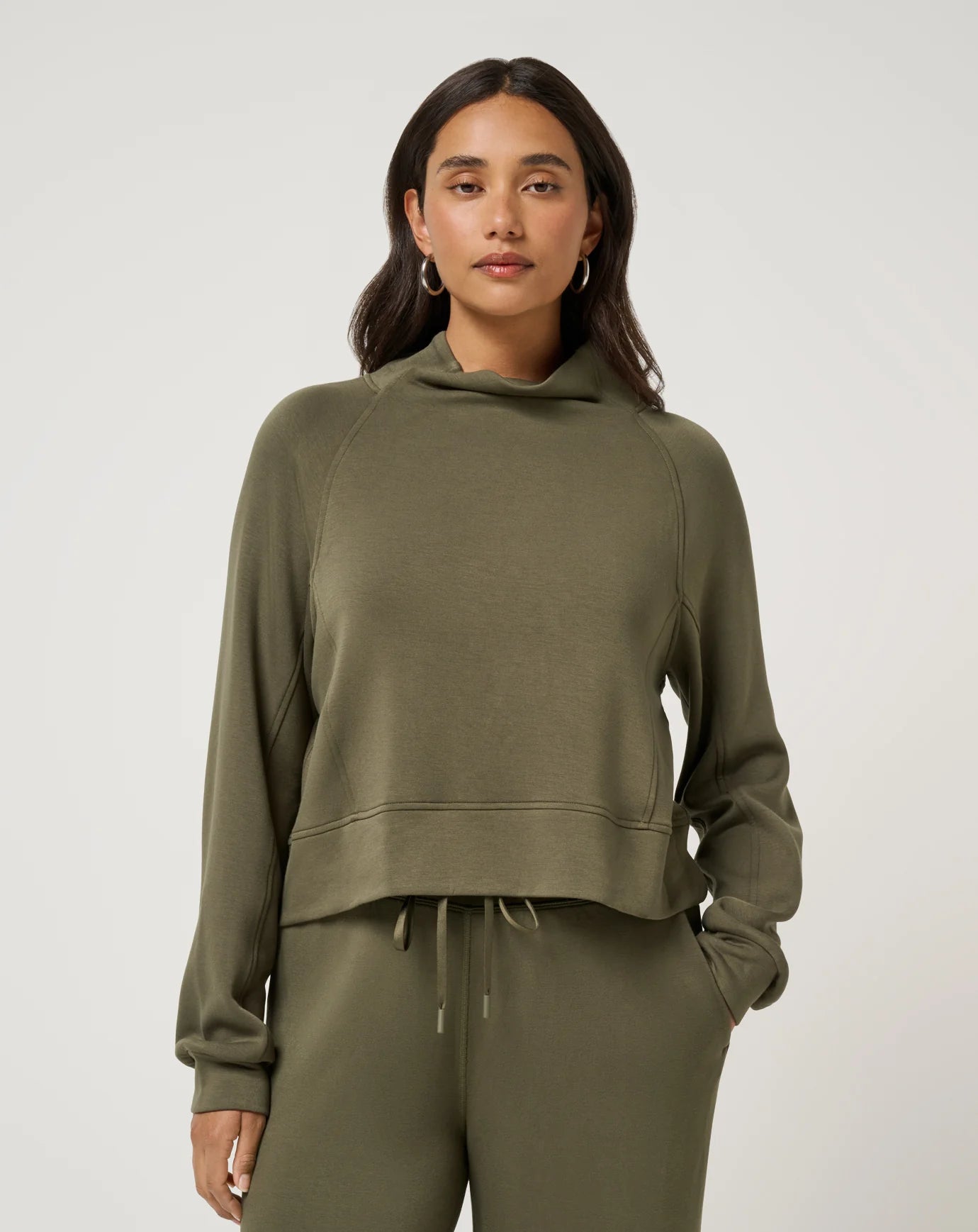 Travis Mathew Women's Skyloft Soft Funnel Neck Pullover - Grape Leaf