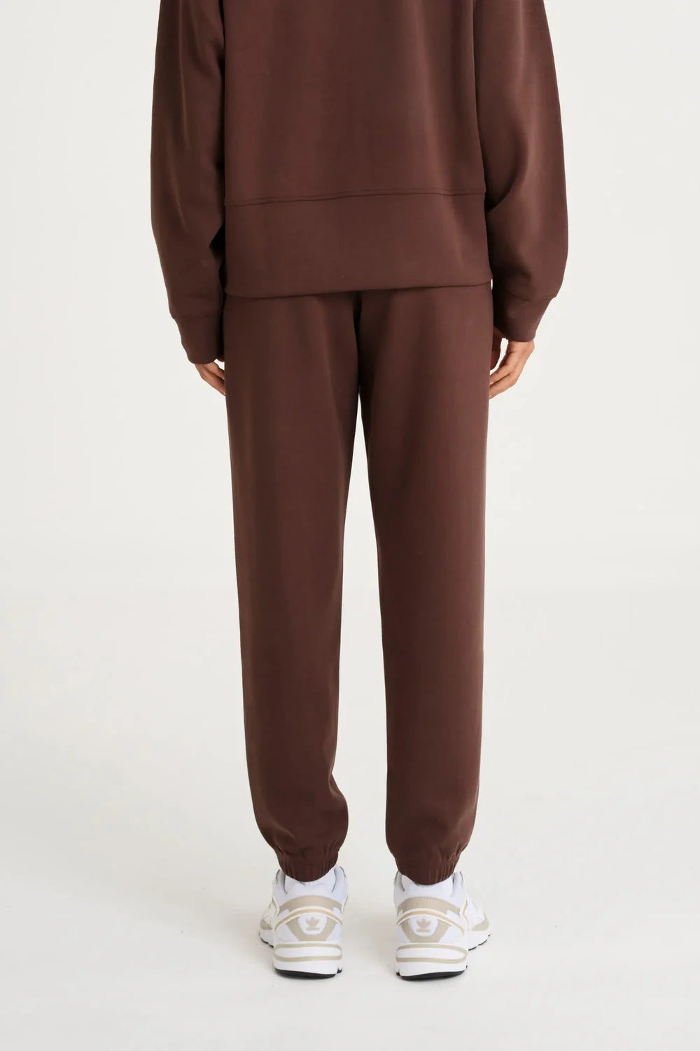 Allfenix Soft Luxury Cuffed Track Pant Espresso