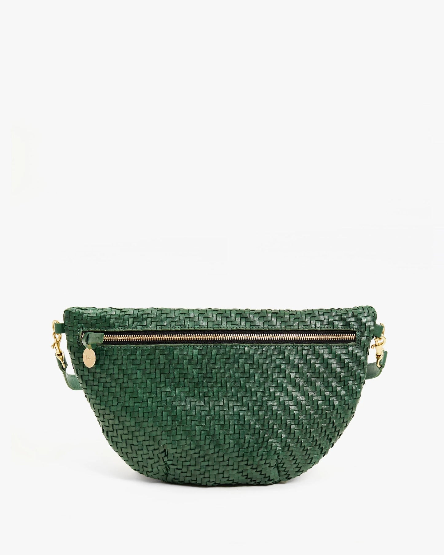 Clare V. - Grande Fanny Evergreen Woven Zig-Zag