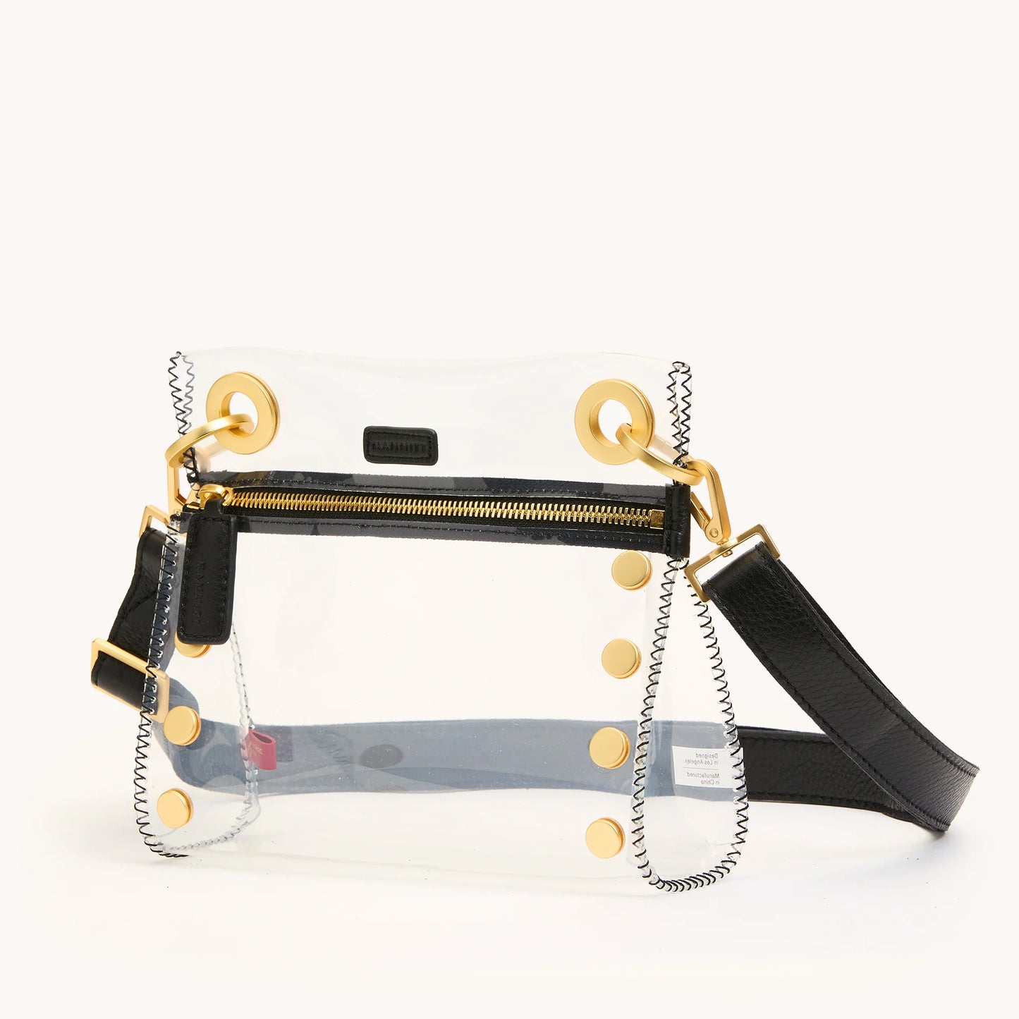 Hammitt Tony Small Clear Black/Gold