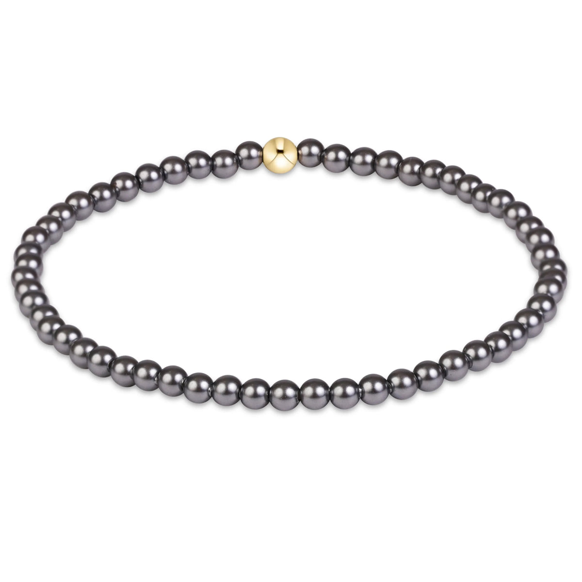 enewton Classic Pearl Dark Grey 3mm Bracelet