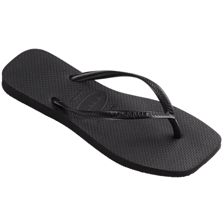 Havaianas Women's Slim Square Flip Flop - Black