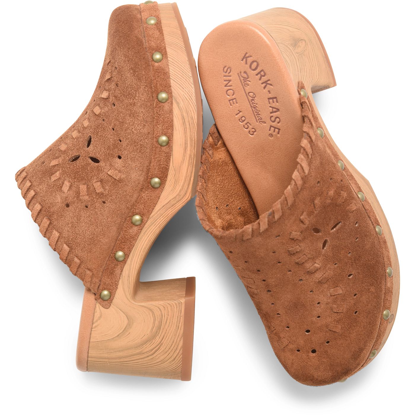 Kork-Ease Tomika Leaher Clog - Tan Suede