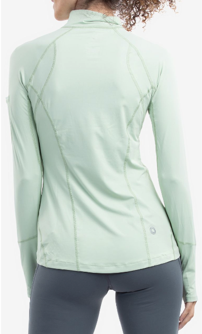 Bloq UV Women’s Mock Zip Top Sage