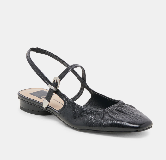Dolce Vita Rianne Flats Midnight Crinkle Patent