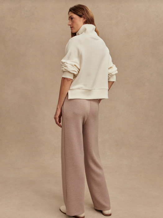 Varley Milano Half Zip Sweat Ivory