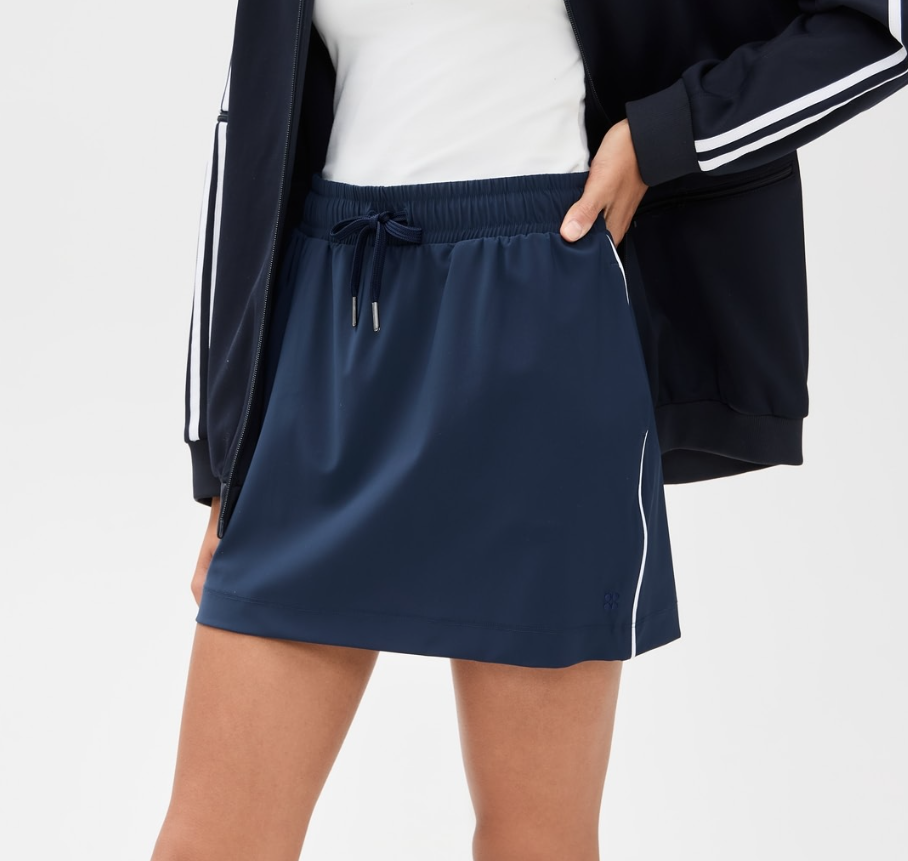 Sweaty Betty Explorer Mini Skirt Navy Blue