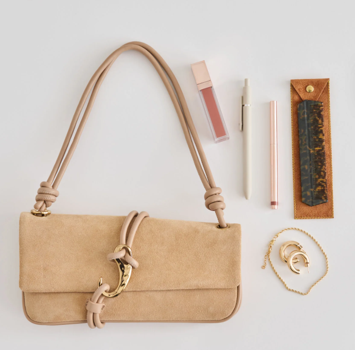 Dolce Vita Alice Bag Beige Suede