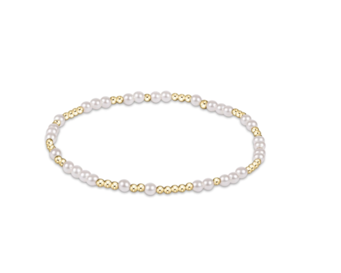 enewton Hope Unwritten Bead Bracelet Pearl (3mm and 4mm)