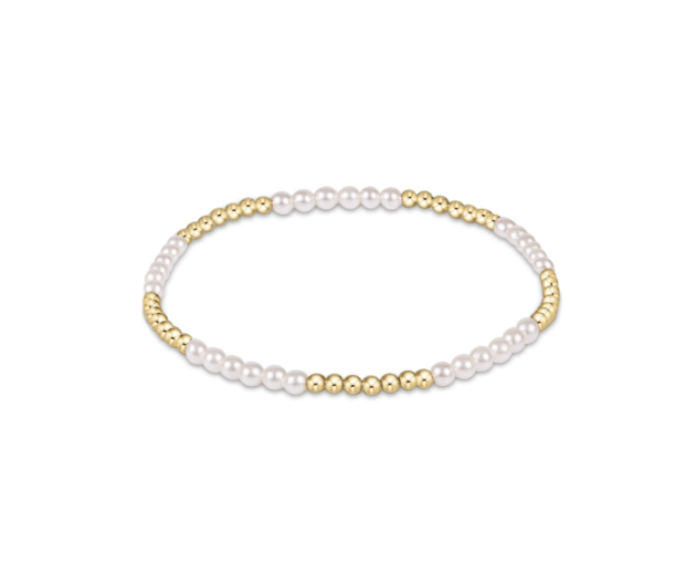 enewton Classic Blissful Pattern 2.5mm Bead Bracelet 3mm Pearl