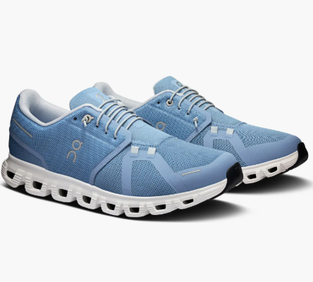 Men's On Running Cloud #6 Chambray/White