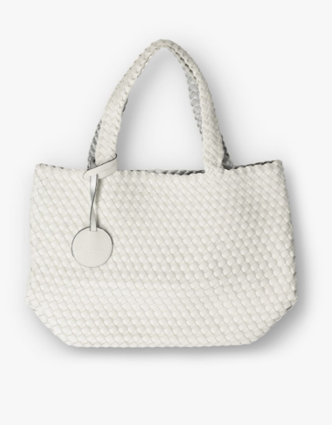 Ilse Jacobsen Reversible Tote White/Ivory Weave