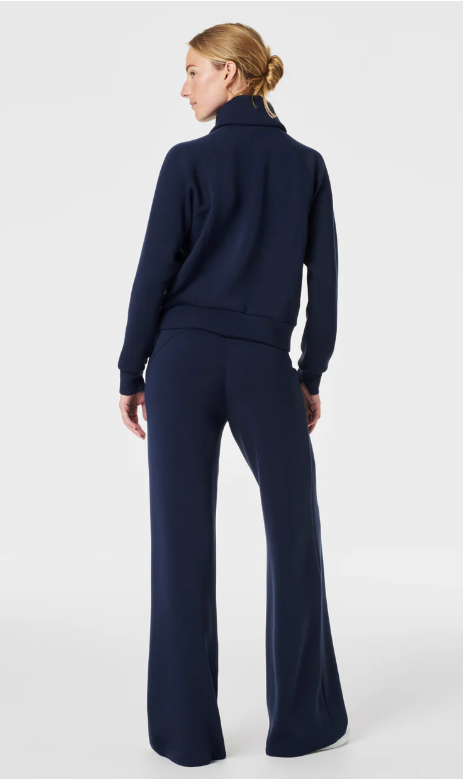 Spanx Airessentials Half Zip Navy