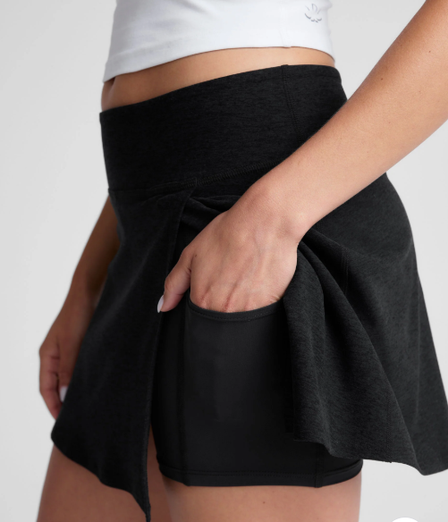 Beyond Yoga Spacedye Points Crossover Skirt Darkest Night