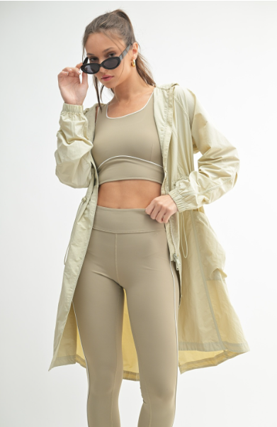 Sweet Soles Waterproof Jacket Rain Jacket Oat