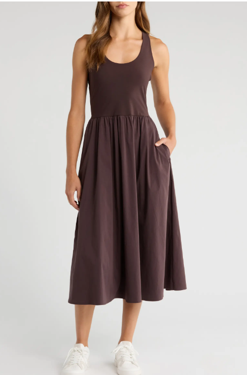 Sweaty Betty Explorer Ribbed Racer Brown