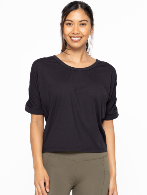 Sweet Soles Elegant Loose Fit Tee - Black