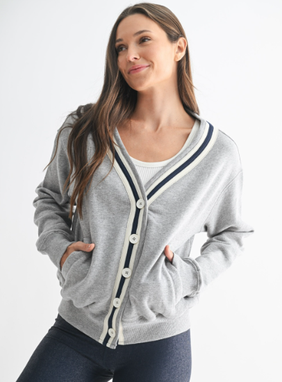 Sweet Soles Shadowline Cotton Cardigan