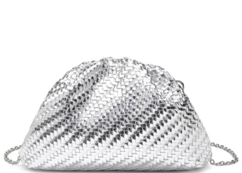 WOVEN HALF MOON SERENA CROSSBODY BAG