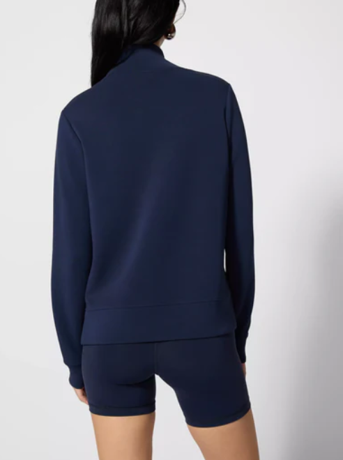 MPG Women's Dreamweave Mock Neck Sweatshirt Navy