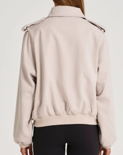 Allfenix Soft Signature Bomber Jacket Stone