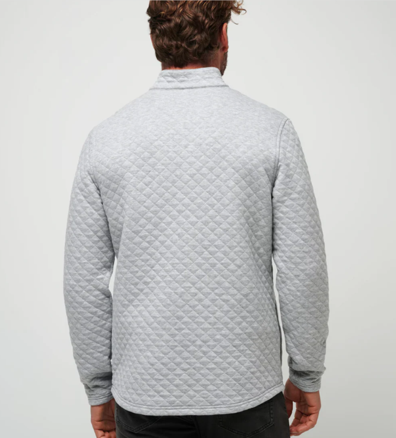 Travis Mathew Men's Transatlantic Heather Light Grey