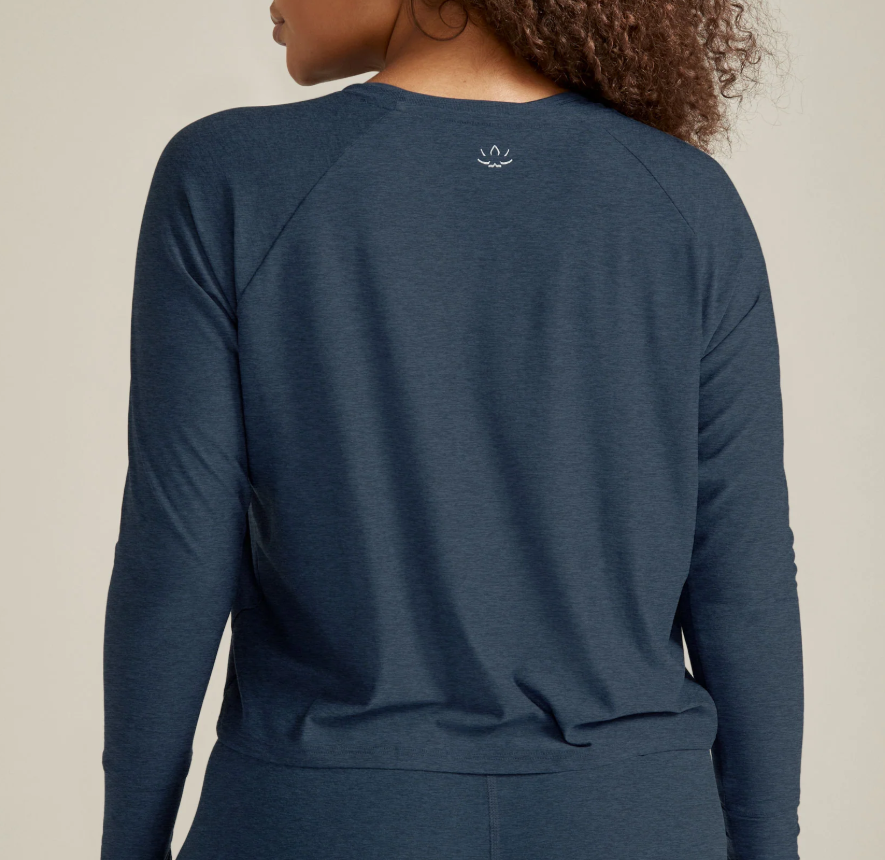 Beyond Yoga Featherweight Daydreamer Pullover Navy