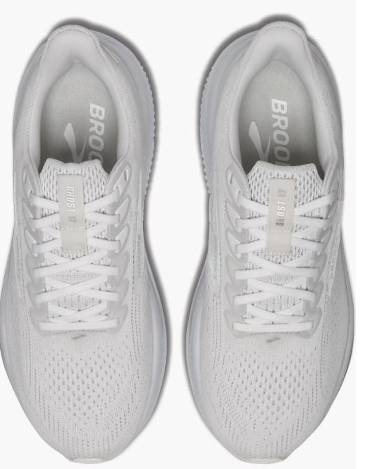 Women's Brooks Ghost 17 White/white/grey
