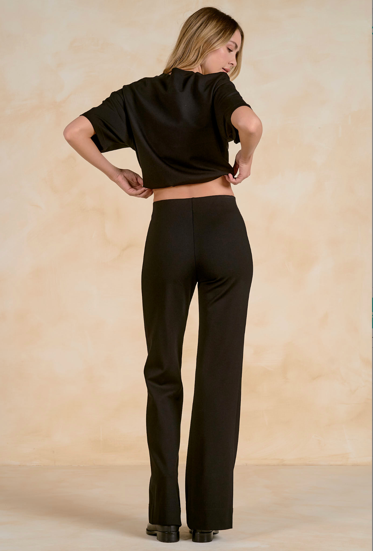 Elan Flair Pants- Black