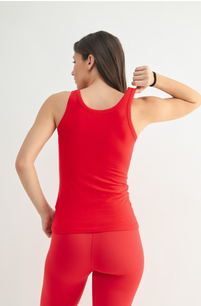 Mono B Scoop Neck Tank Top