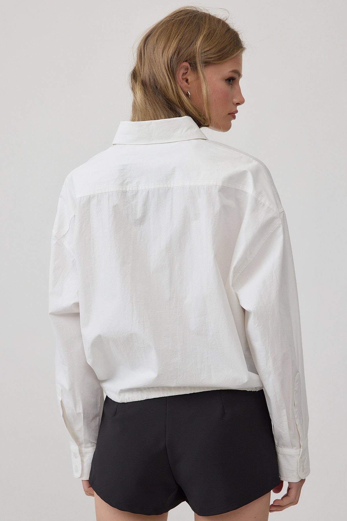 Raisonnel Drawstring Hem Relaxed Shirt