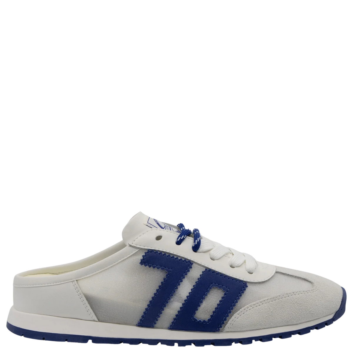 BACK 70 Venice Backless Sneaker in White/Blue