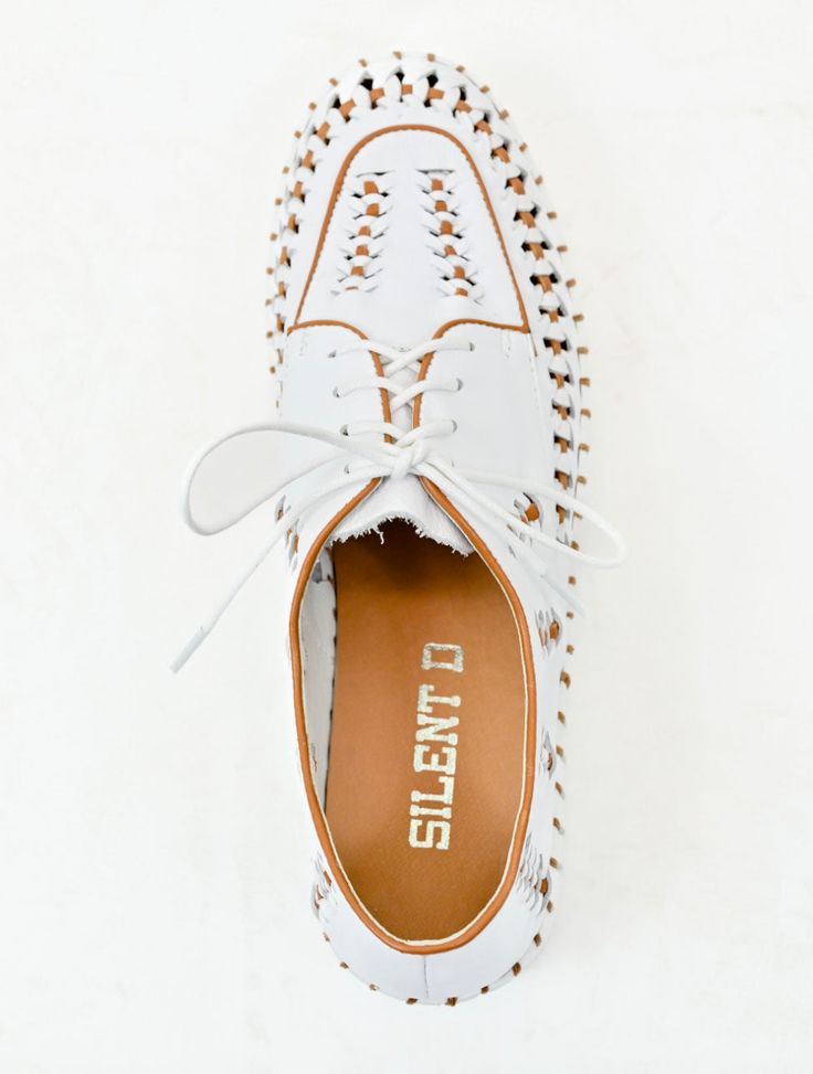 Silent D Brodies White Leather