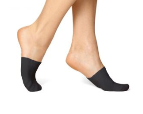Hue Cotton Toe Topper Black