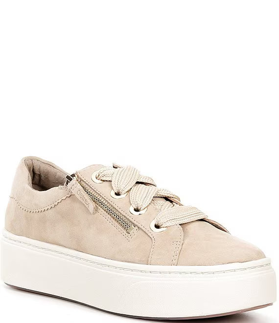 Aetrex Aubrey Side Zip Suede Platform Sneakers