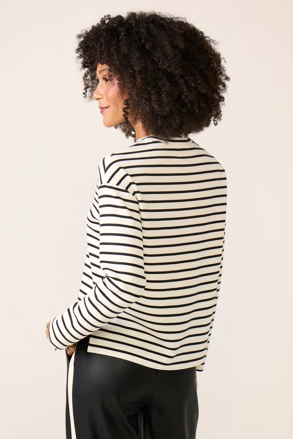 Spanx Airessentials Side Slit Top - Pier Stripe