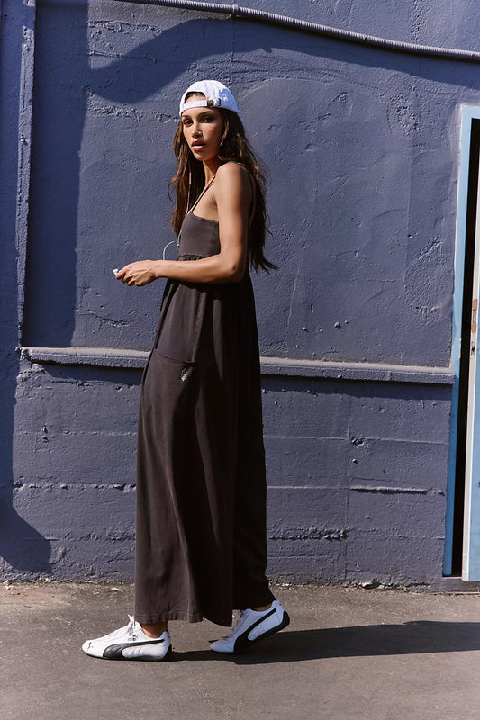 FP Movement Hot Shot Strappy Onesie - Black