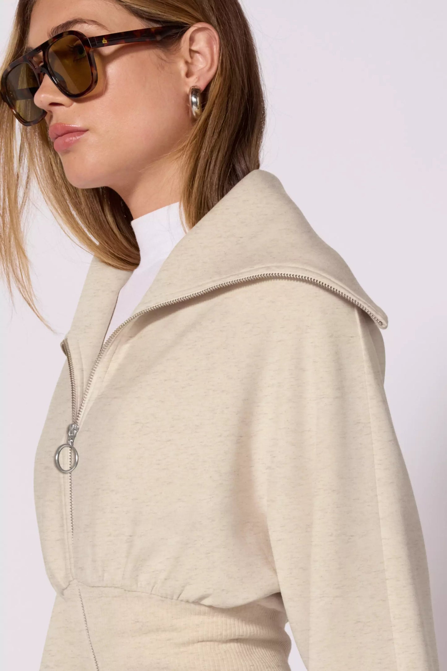 MPG Women's Dreamweave Corset Full Zip Heather Birch