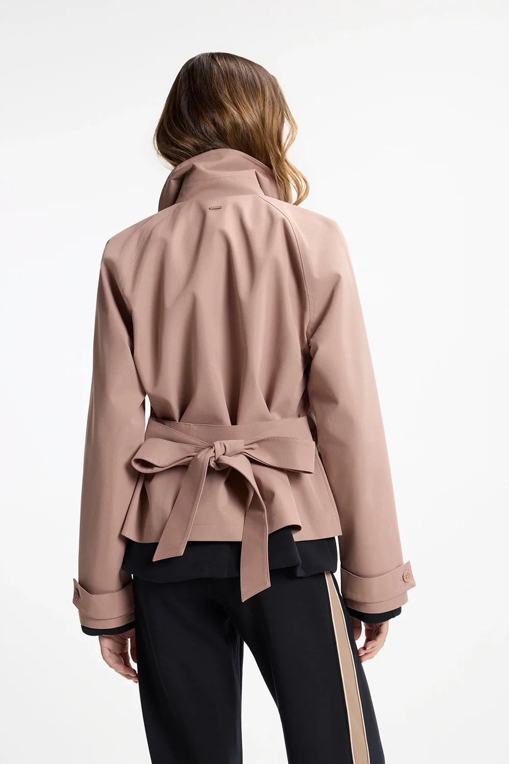 MPG Short Trench Coat Brownie