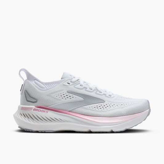 Women's Brooks Glycerin GTS 23 - White/Harbor Mist/Metallic