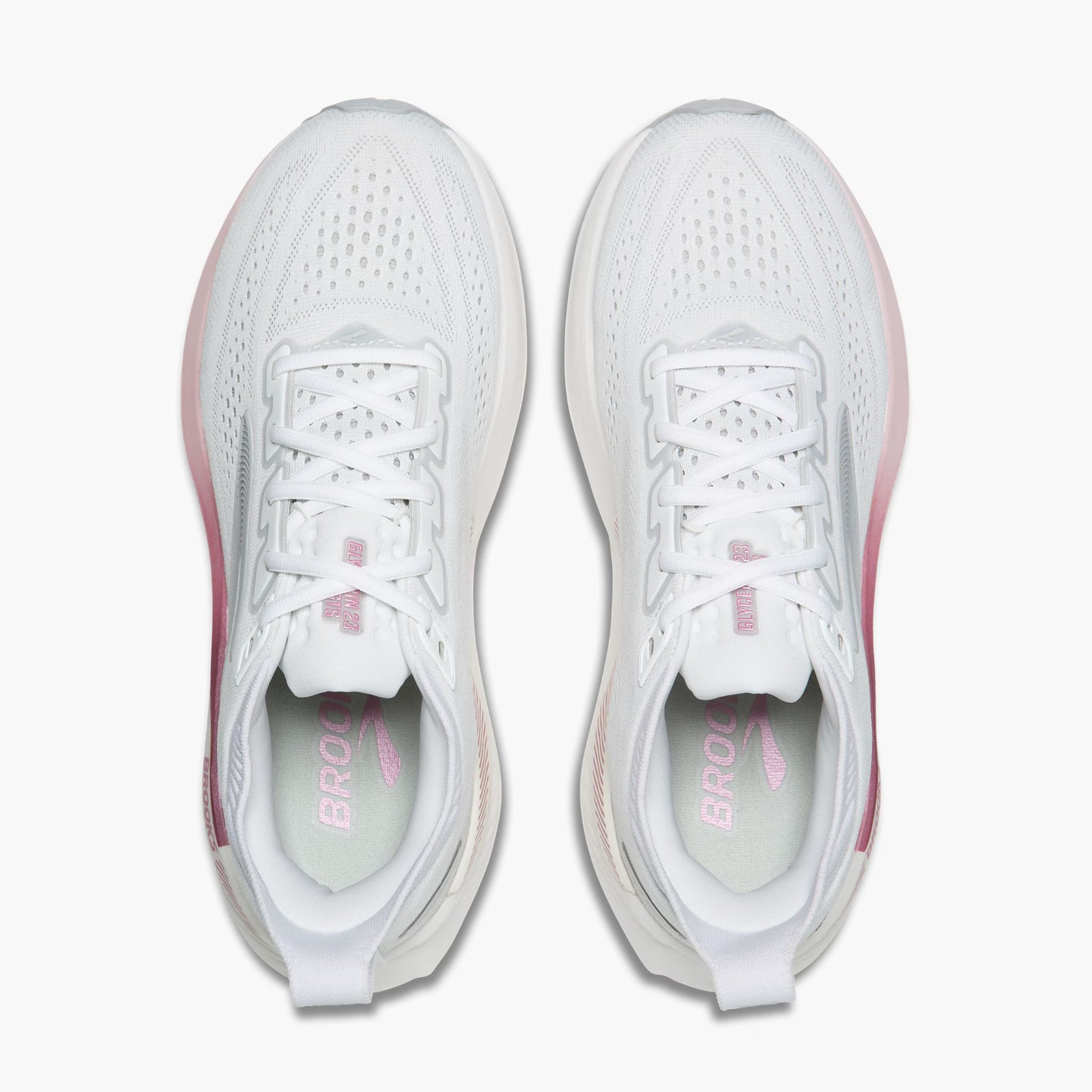 Women's Brooks Glycerin GTS 23 - White/Harbor Mist/Metallic