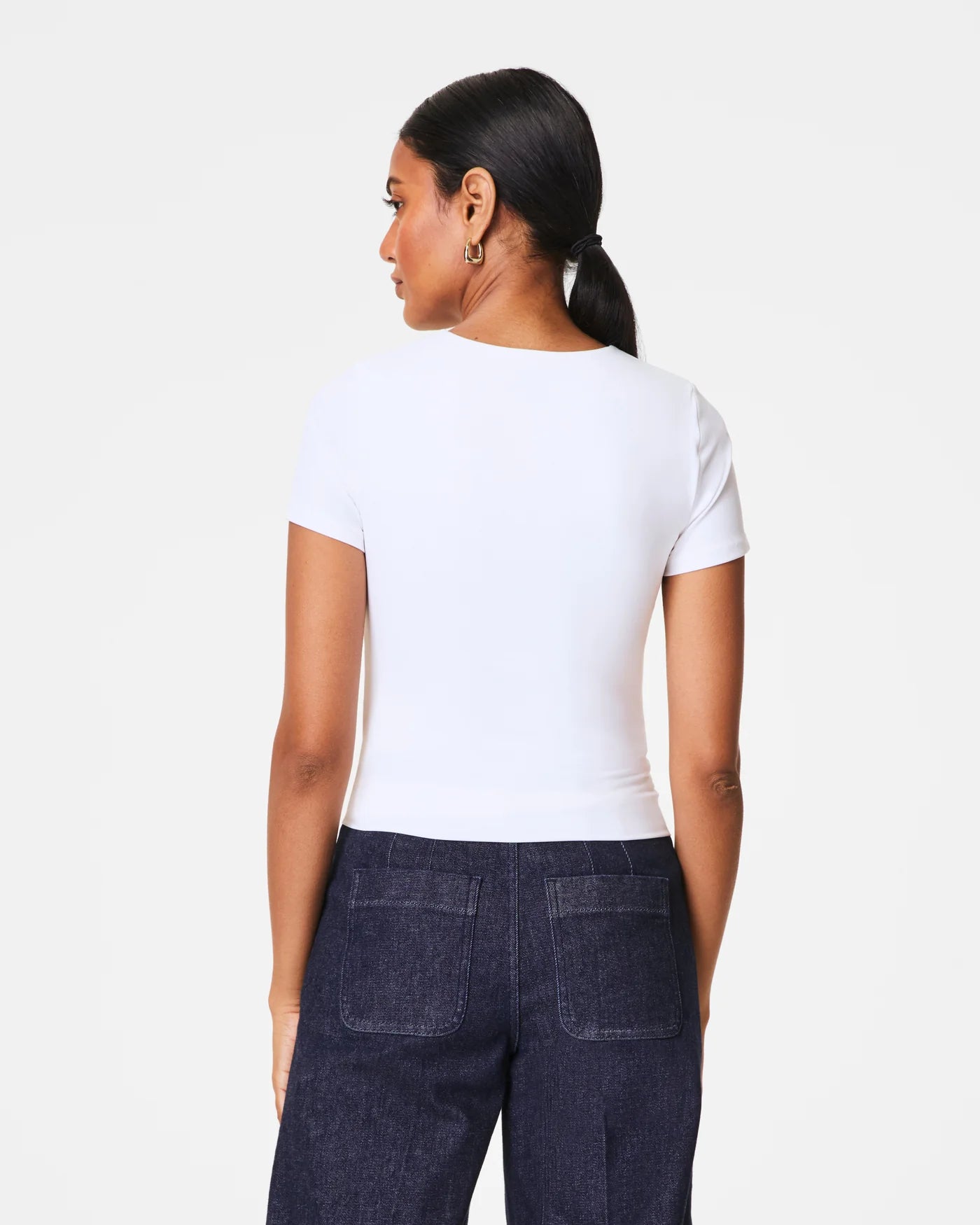 Spanx Spanxsmooth Jersey Crewneck Tee - White