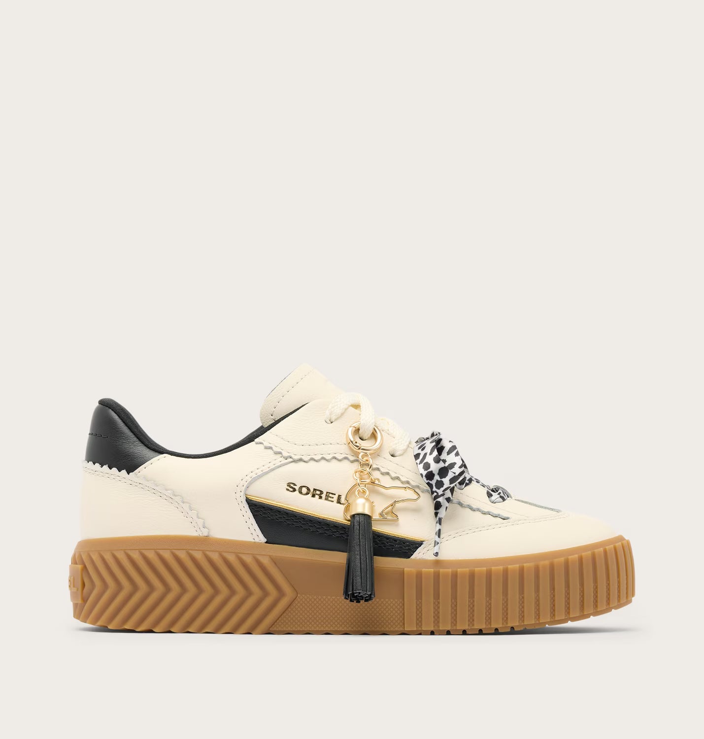 Sorel ONA AVE™ Charm Sneaker - Snow / Black